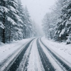 Snowy road Meme Template