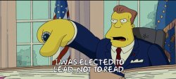 i was elected to lead not to read Meme Template