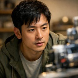 asian looking at somthing Meme Template