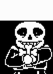 Sans Holding Cross Meme Template