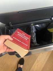 Intelligent Investor trash can Meme Template