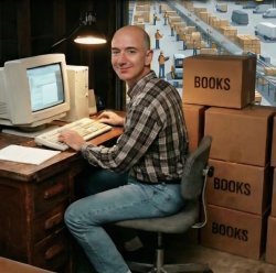 Bezos 90s Computer Meme Template