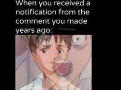 When you receive a notification from a comment Meme Template