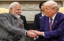 Modi-Trump bromance Meme Template