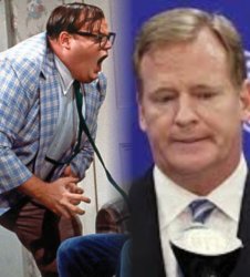 Chris Farley and Roger Goodell Meme Template