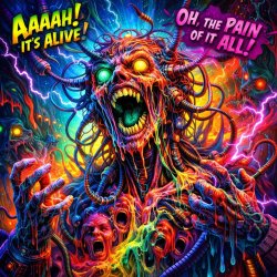 Aaaaah it's alive oh the pain of it all Meme Template