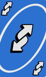 Blue uno card Meme Template