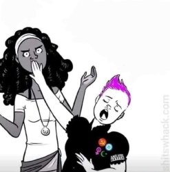 White savior girl Meme Template