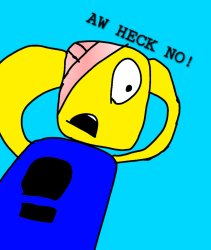 Noob Aw Heck No! Meme Template