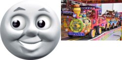 Thomas Face Scalextric Mexican Fair Rides Meme Template