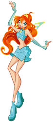 Winx club Bloom 1 season charmix base HD Meme Template