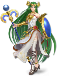Lady Palutena (Green Haired Young Lady) Meme Template