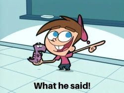 What He Said Meme Template