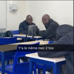 Y’a le même mec 2 fois Meme Template
