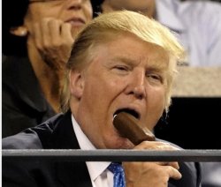 trump blowin bubba Meme Template