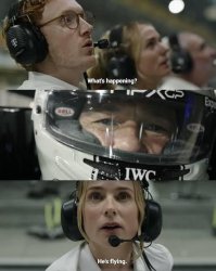 F1 He's Flying Meme Template