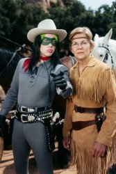 The Strange Loner and Fauxcahontas Meme Template