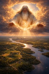 God looking down Meme Template