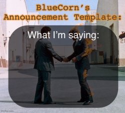 Pink Floyd announcement temp Meme Template