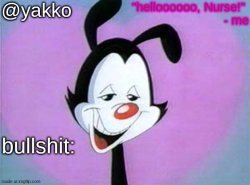 yakko Valentine's day temp Meme Template