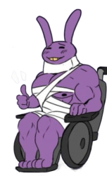 Buff Jax with Wheelchair Meme Template