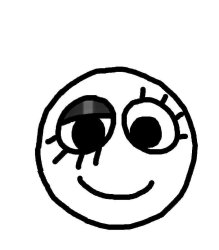 Pomni’s 2D Face without Jester hat and rosy cheeks Meme Template