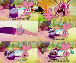 it burns Meme Template