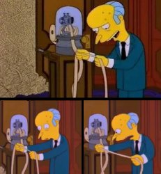 Mr.Burns Stock Ticker Meme Template
