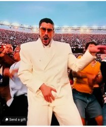Bad Bunny grabbing his balls Meme Template