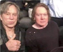 Axl Rose & Jon Bon Jovi Meme Template