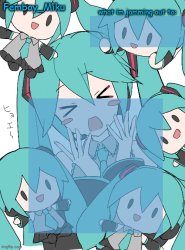 Femboy Miku anouncment Meme Template
