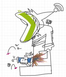 “AAAAUUUUUUUGGGGGGHHHH” - Reft the homophobic clanker Meme Template