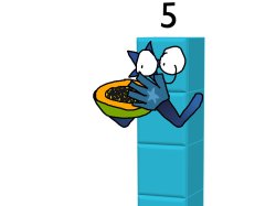 Numberblocks Papaya 5 Meme Template