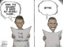 Obama Fixes Constitution Meme Template