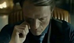 Mads Mikkelsen thinking Meme Template