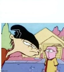 Double D and Eddy stare Meme Template