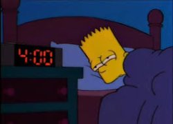 Bart Simpson 4 a.m. Waking Up Meme Template