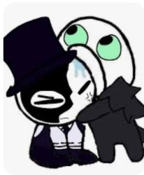 Pursuer eating Artful Meme Template