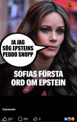 Prinsessan Sofia Jeffrey Epstein Pedofil Dumpen Meme Template