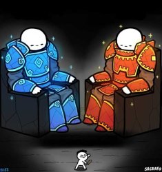 Two kings Meme Template