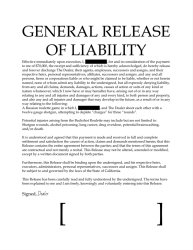 General Release of Liability Meme Template