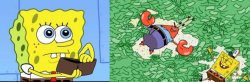 spongebob poor/rich Meme Template