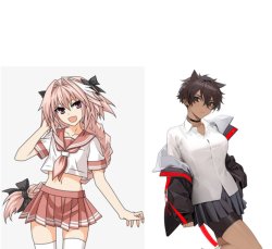 Femboy and tomboy Meme Template