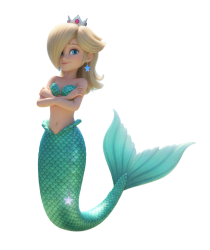 Mermaid Rosalina Meme Template