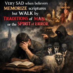 VERY SAD when believers MEMORIZE scriptures but WALK by TRADITIO Meme Template