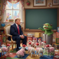 MUPPET SCHOOL Meme Template