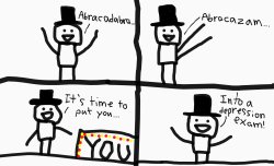 Depression Magician Meme Template