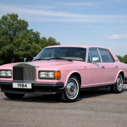 a 1984 pink rolls royce silver spur Meme Template