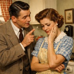 man gently scolding his wife Meme Template