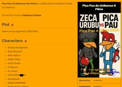 Pica Pau the Movie 2026 info Meme Template